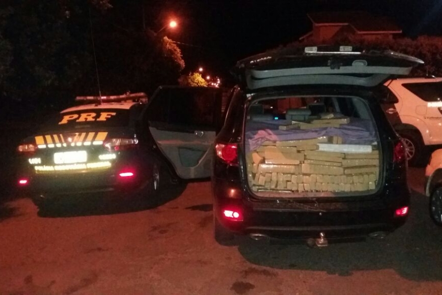 PRF com apoio da Polícia Rodoviária Estadual/SP intercepta carregamento de maconha
