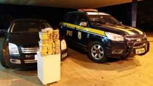 PRF intercepta carregamento de cocaína avaliados em mais de 1 milhão de reais