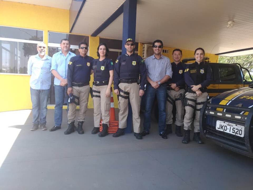 Assessor Jurídico do SinPRF-MS  visita postos de Guia Lopes e Jardim